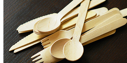 disposable wooden utensils